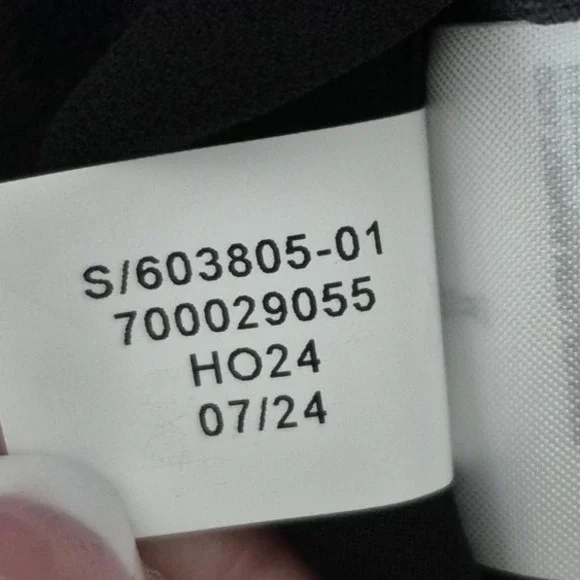 Banana Republic Blouse Womens MBlack Pleated Sheer Chiffon Long Sleeve Top - Picture 5 of 8